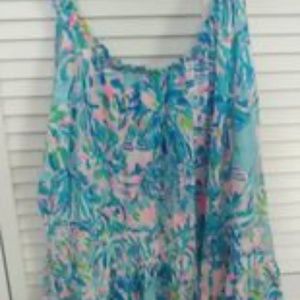 Lilly Pulitzer Summer Loro Top XL  NWT